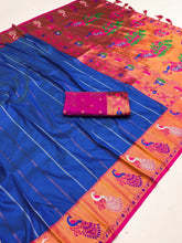 Soft Silk Peacock Paithani Saree